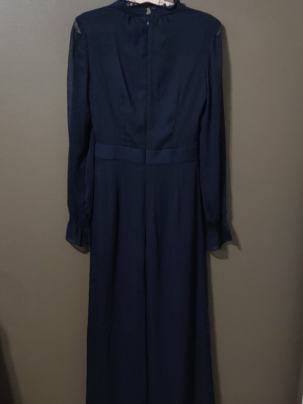 Boden Sarah Frill Navy Blue Jumpsuit Women's Size US 2R - Picture 8 of 9